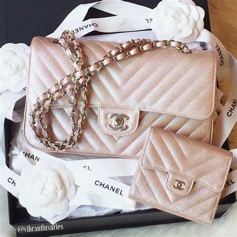 chanel rose gold handbag